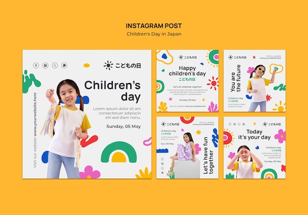 Giorno dei bambini in Giappone modello
