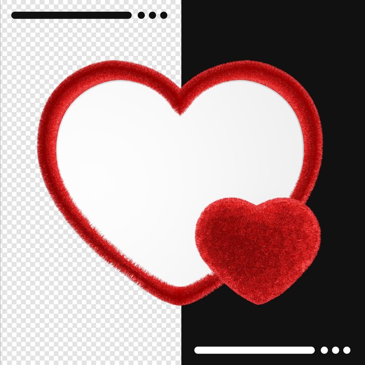 PSD giorno di san valentino felice adorabile nella rappresentazione 3d isolata isolata