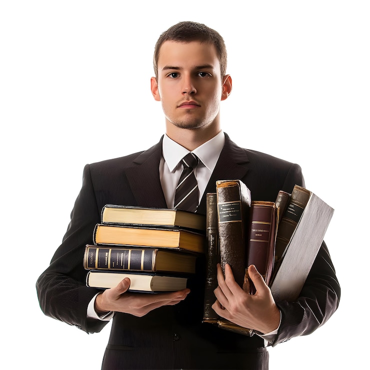 PSD giovane con i libri in mano