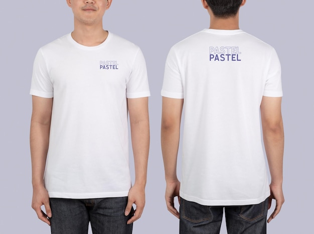 Giovane in Tshirt mockup modello psd per il tuo design