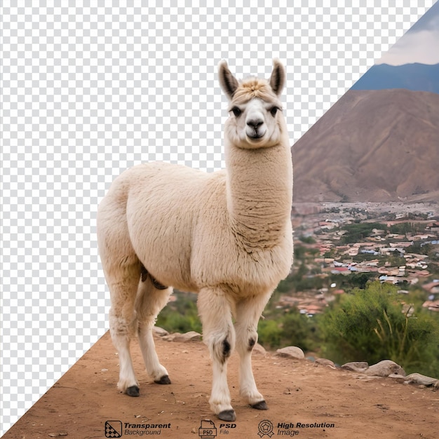Giovani lama isolati a cochabamba, in Bolivia