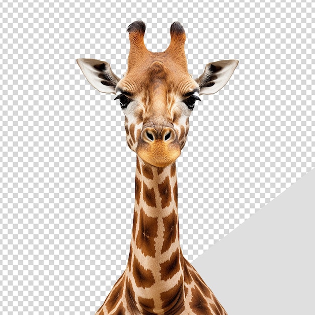 PSD girafa isolada em fundo transparente png