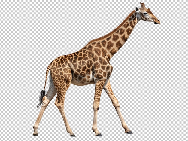 Giraffe auf durchsichtigem Hintergrund
