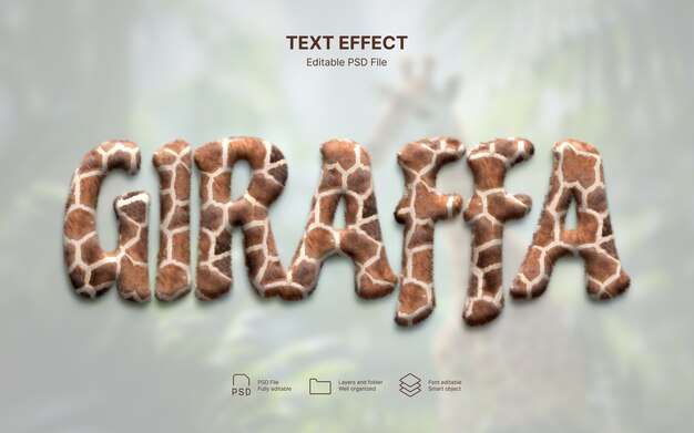 Giraffe-Text-Effekt