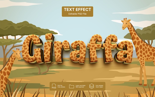 Giraffe-Text-Effekt