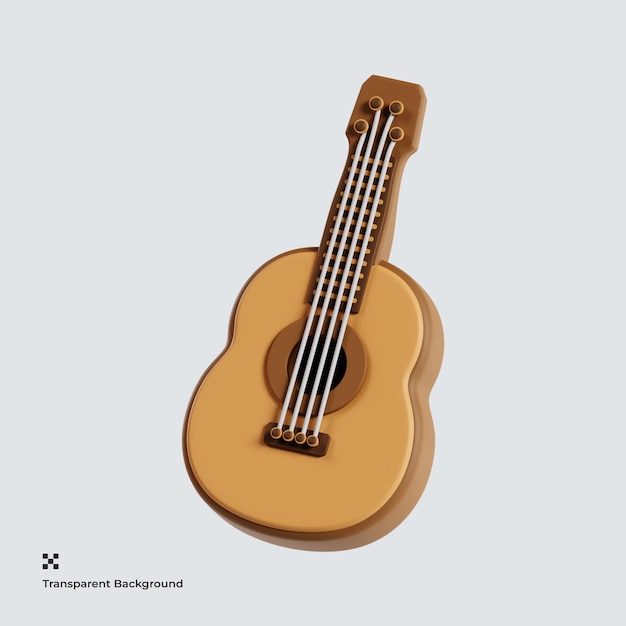 PSD gitarre 3d-symbol