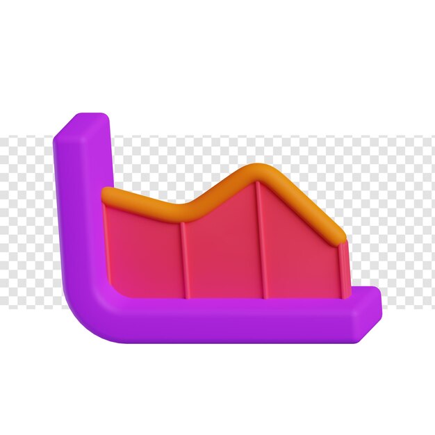 Giù Grafico 3d'illustrazione