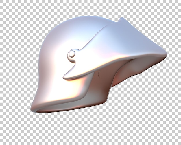 gladiator helmet isolated on background 3d rendering illustration