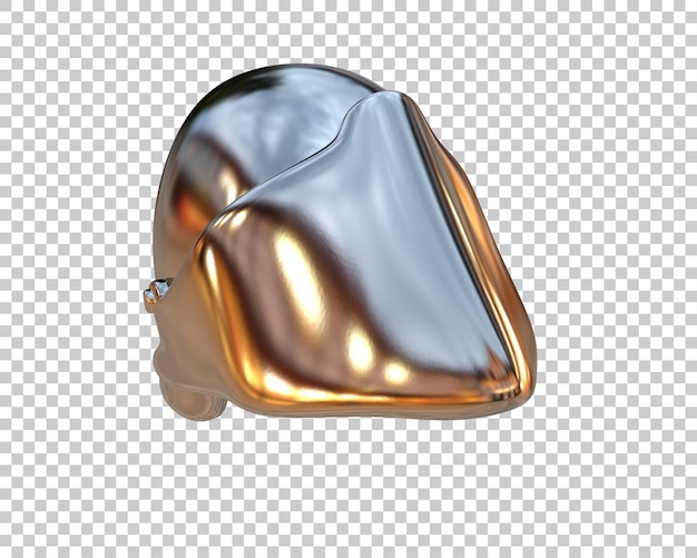 gladiator helmet isolated on background 3d rendering illustration