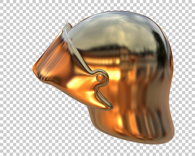 gladiator helmet isolated on background 3d rendering illustration