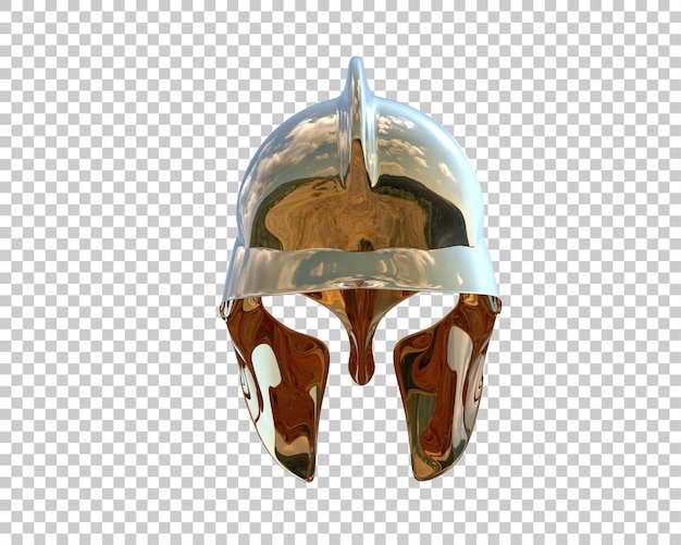 gladiator helmet isolated on background 3d rendering illustration