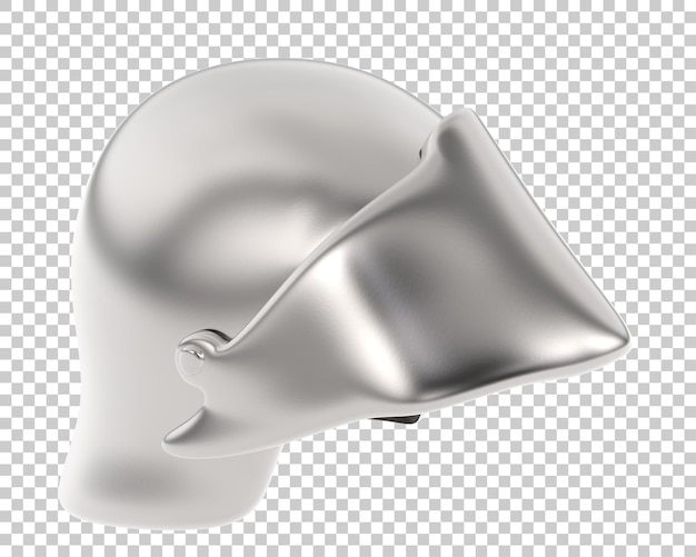gladiator helmet on transparent background 3d rendering illustration