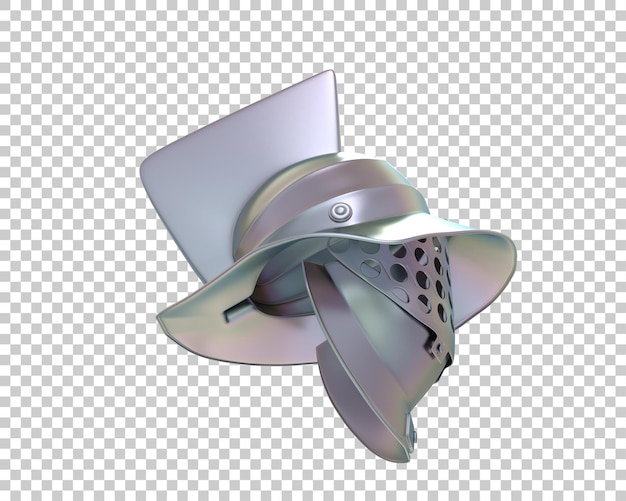 Gladiatorhelm isoliert auf dem Hintergrund 3D-Rendering-Illustration