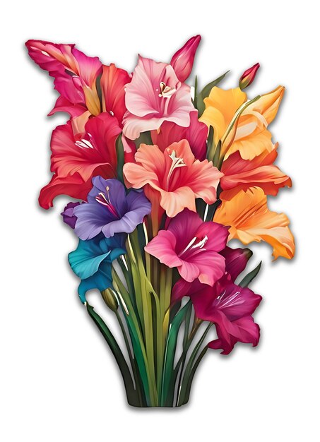 PSD gladiolusblüte psd