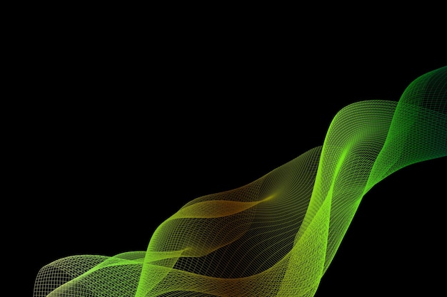 Glänzende Wellen abstrahieren den Hintergrund