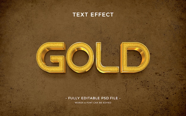 Glänzender goldener Texteffekt