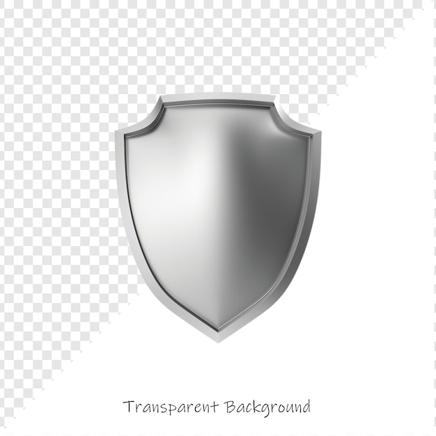 Glänzender Metallschild für Sicherheit und Schutz