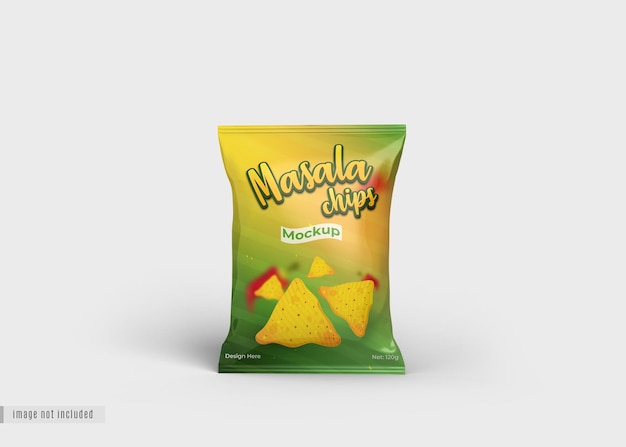 Glänzendes chips-mockup