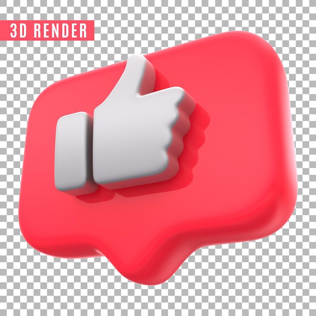 Glänzendes Instagram wie Social-Media-Logo-Icon-Set 3D-Rendering isoliert Premium Psd