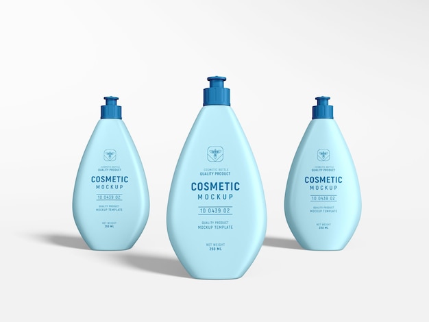 Glänzendes Kosmetikflaschen-Branding-Mockup