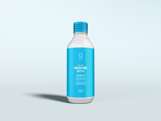 Glänzendes kosmetikflaschen-branding-mockup