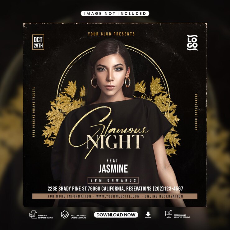 PSD glamour-nacht