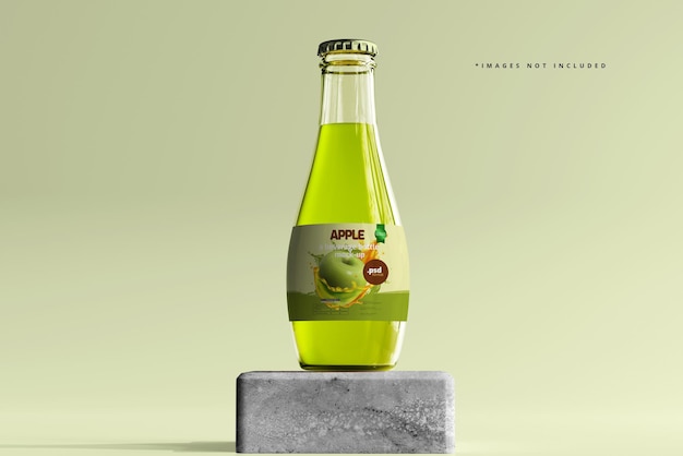 Glas-getränkeflasche mockup