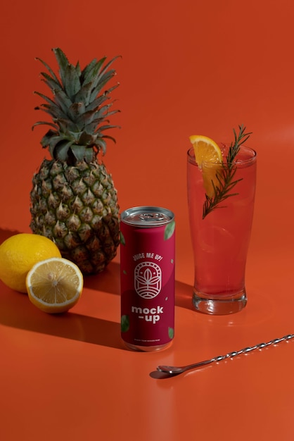 Glas kann Design mit Zutaten verspotten