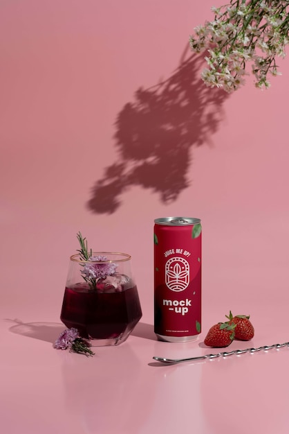 Glas kann Design mit Zutaten verspotten