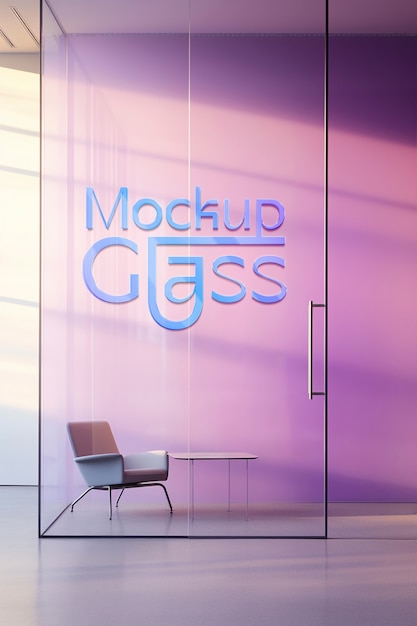 Glas-logo-effekt-mockup