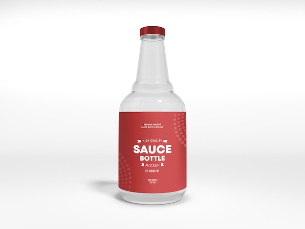 Glas-Sauce-Flaschen-Verpackungsmodell