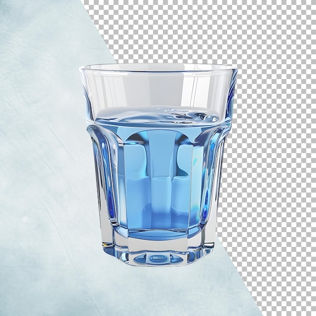 PSD glas wasser isoliert auf durchsichtigem hintergrund png