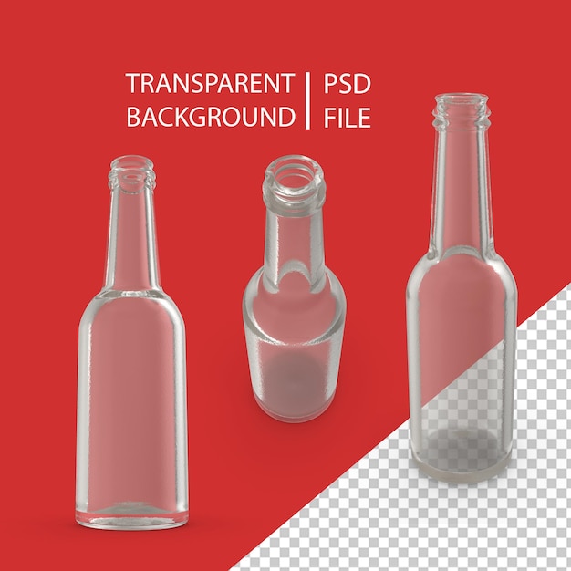 PSD glasflasche png