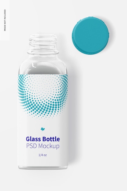 Glasflaschenmodell, Draufsicht