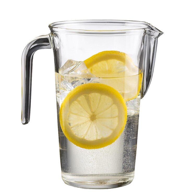 PSD glaskrug mit limonade
