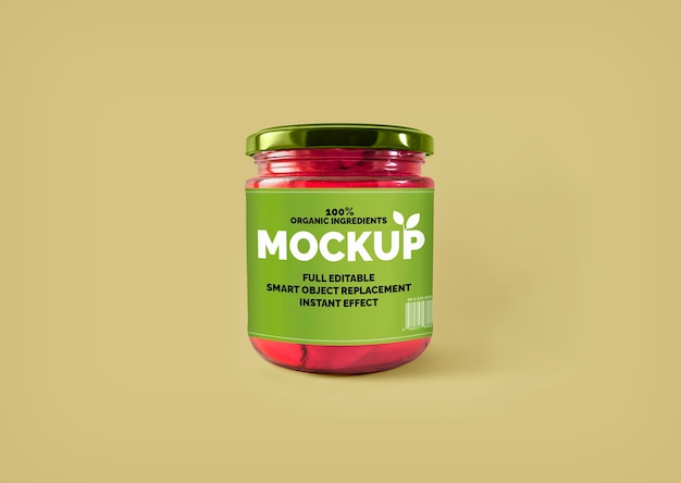 Glass Jar Mockup