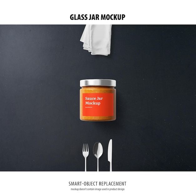 Glass Jar Mockup