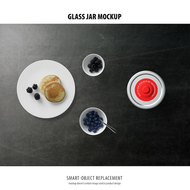 Glass Jar Mockup