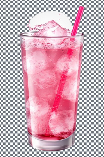 PSD glass of ice drink