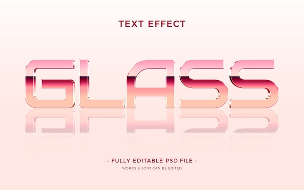 Glastext-effekt