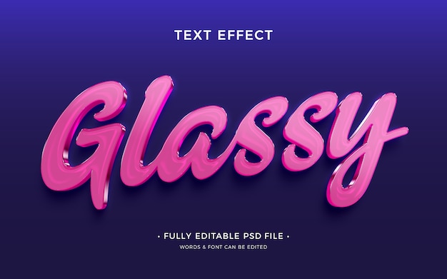 Glastexteffekt