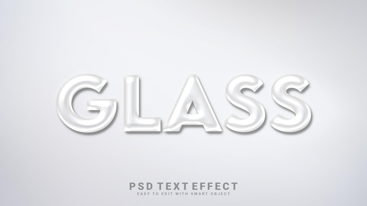 PSD glastexteffekt