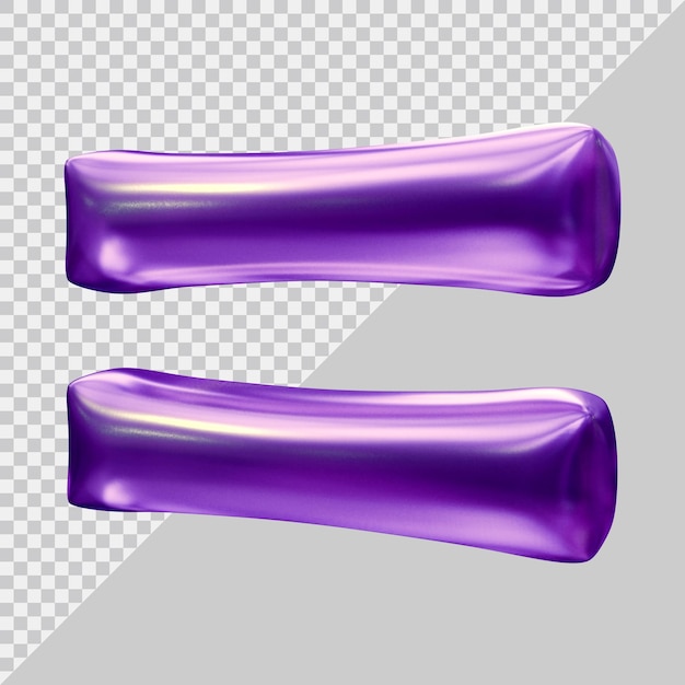 Gleichheitszeichen in 3D-Rendering