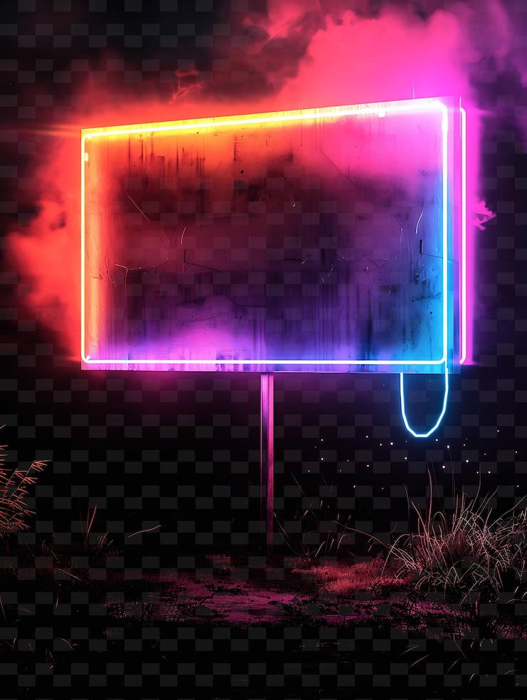 PSD glitch art signboard con una forma distorta glitchy fr y2k shape creative signboard decor