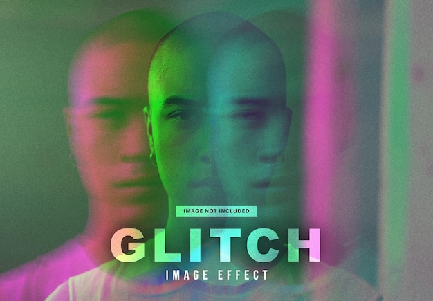 PSD glitch-bildeffekt