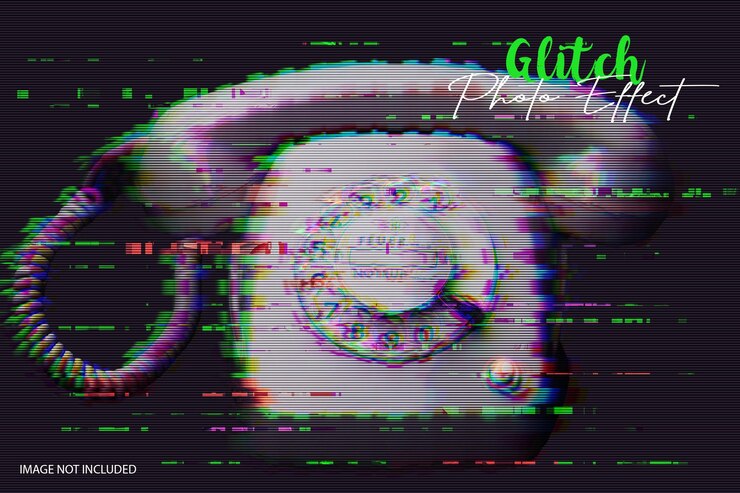 PSD glitch efecto fotográfico