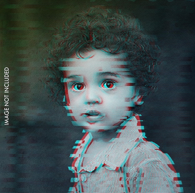 Glitch-fotoeffekt-vorlage