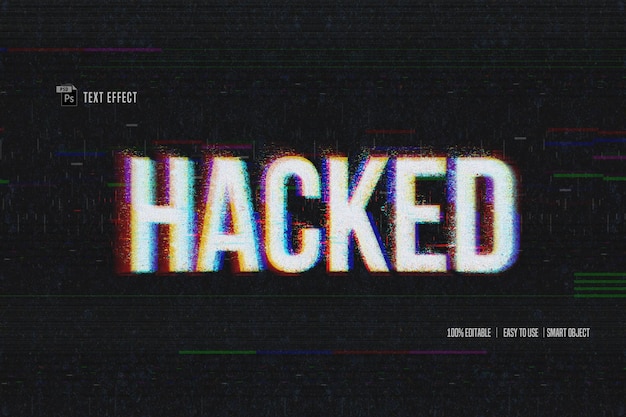 Glitch Hacked Text Effect