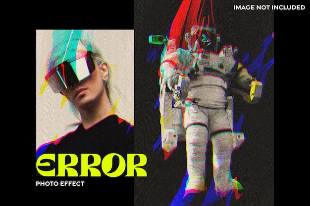 Glitch-Poster-Fotoeffekt