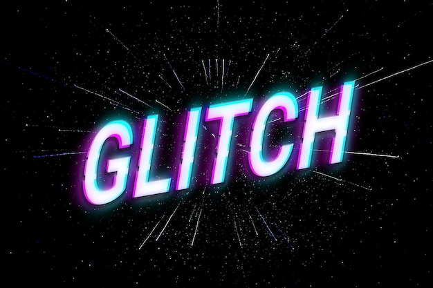 Glitch PSD-Texteffekte